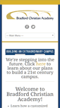 Mobile Screenshot of bradfordchristianacademy.org